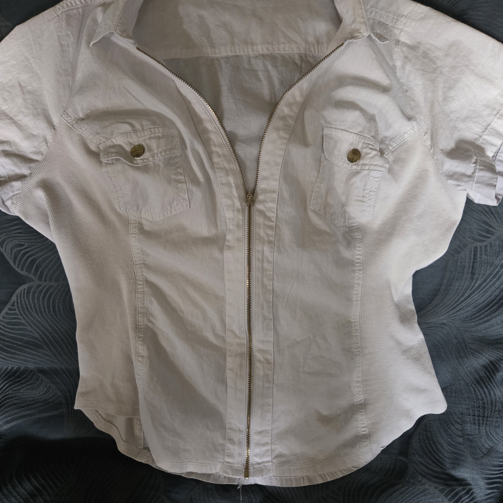 Guess White Shirt with Red Tag